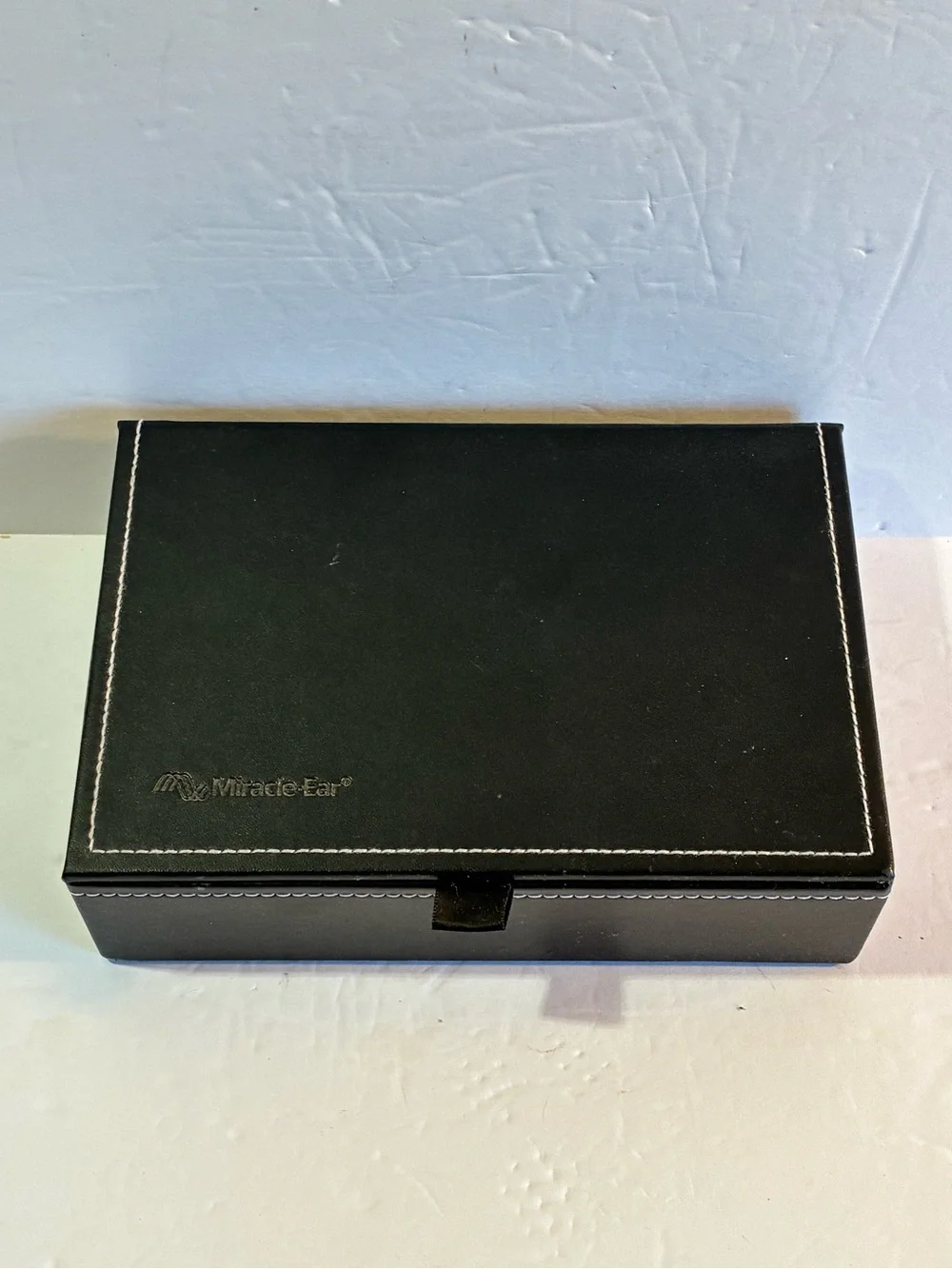 Miracle-Ear Black Hearing Aid Storage Organizer Case Travel Box w/ Compartments